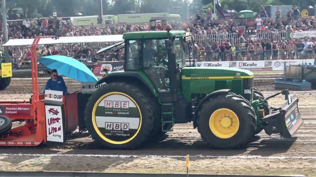 John deere 7710 tractorpulling staphorst ntto 11000 kg kwalificatie