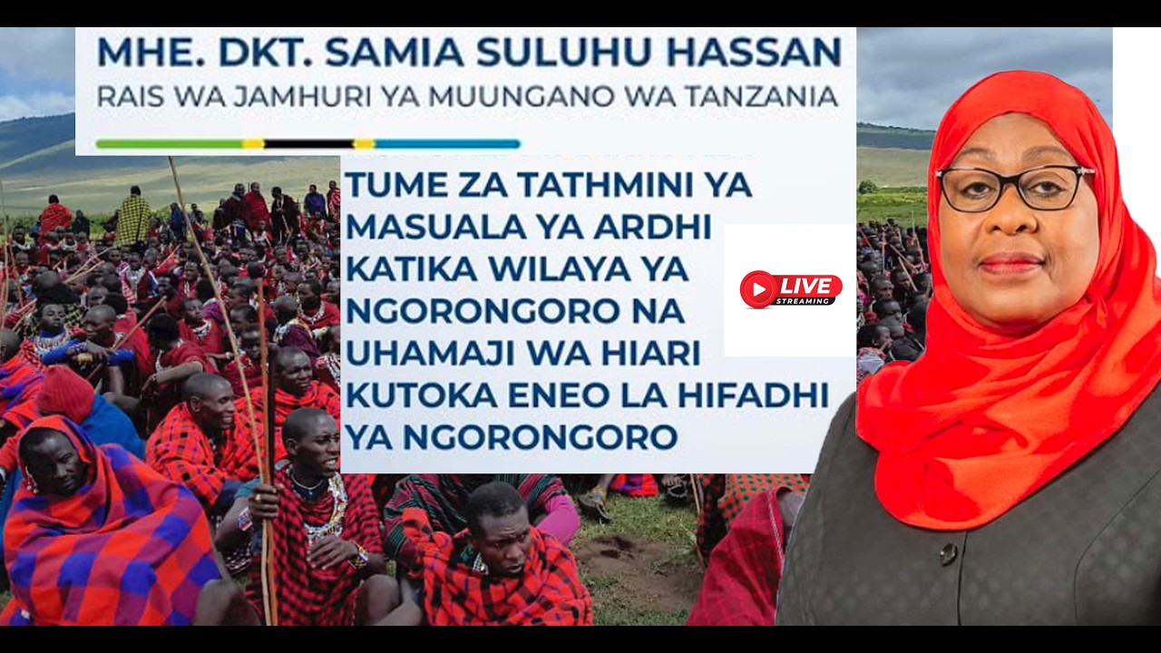 🔴🅻🅸🆅🅴 HakiTv Rais  Samia akipokea Ripoti ya Ngorongoro