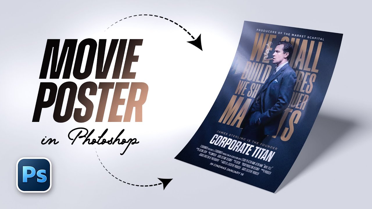Дизайн кинопостера в Photoshop + БЕСПЛАТНАЯ загрузка PSD-файла