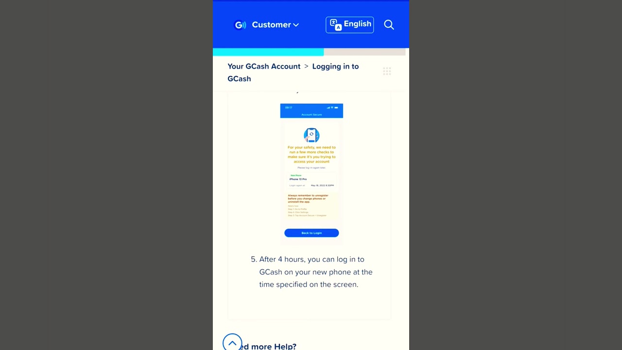 After 4hrs you can Log in to your Gcash using New Phone