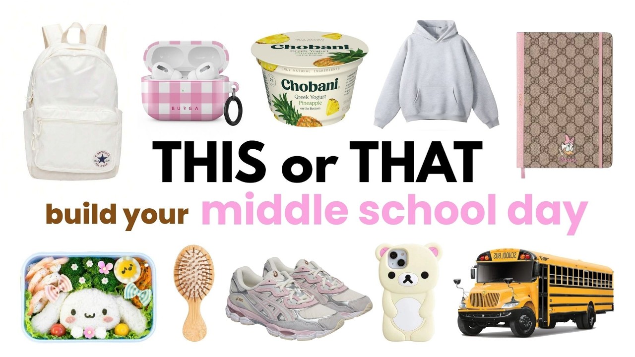 Build Your DREAM MIDDLE SCHOOL DAY 🚌🎒📚✏️| THIS or THAT