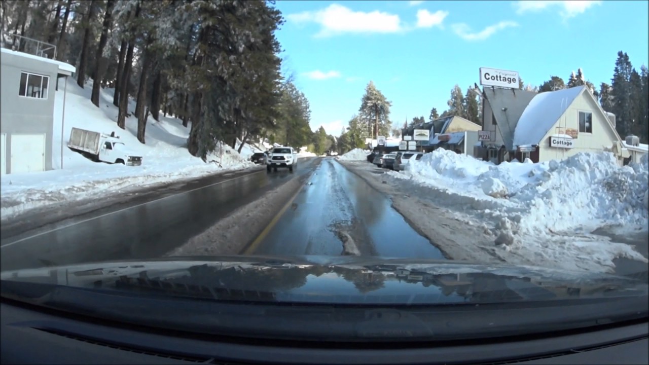 DRIVING TO LAKE ARROWHEAD JANUARY2017