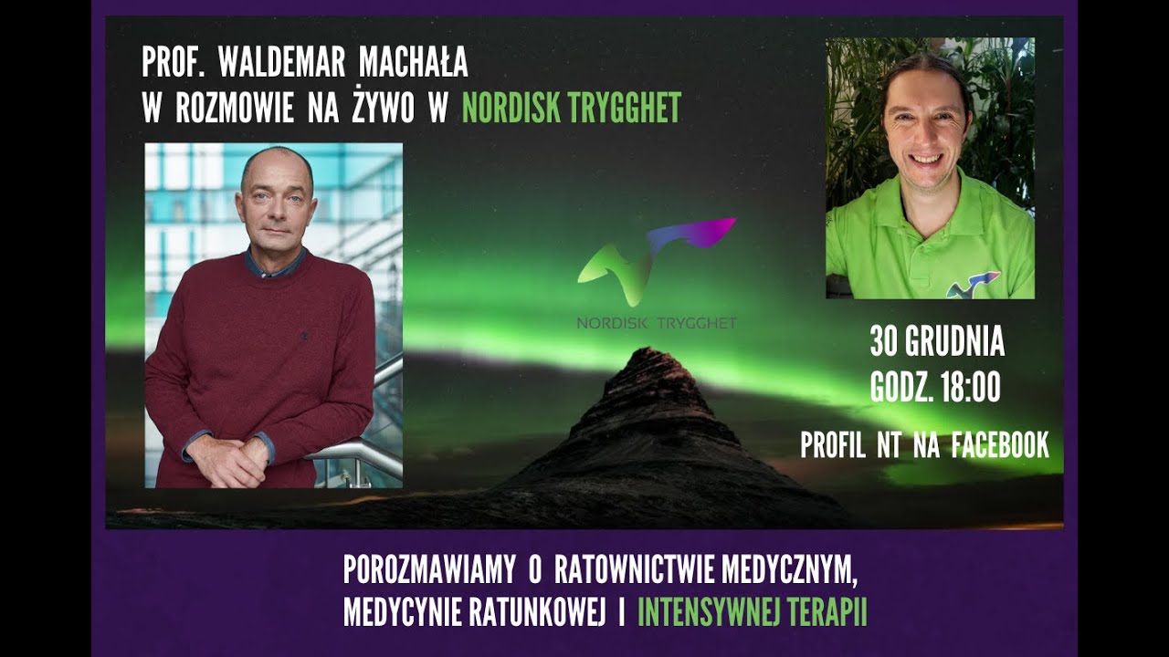 Prof  Waldemar Machała w rozmowie na żywo w Nordisk Trygghet