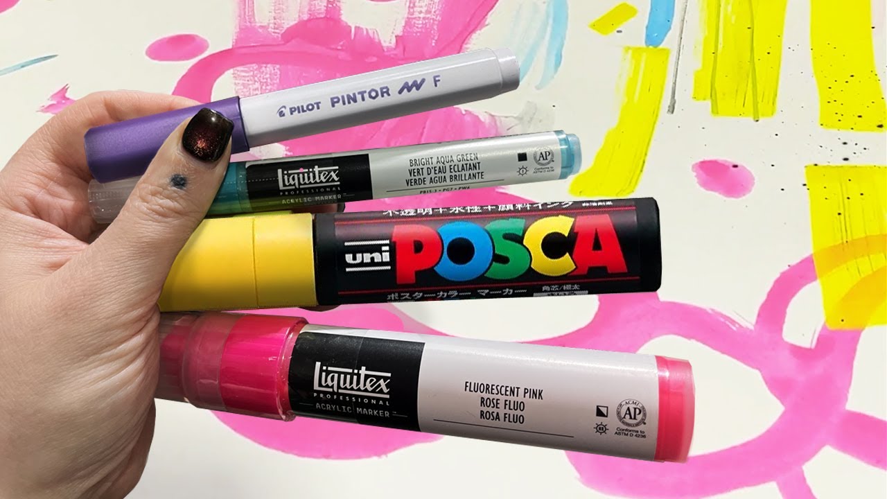 Acrylic Markers & Paint Pens: POSCA, Liquitex & Pintor - Everything you need to know!