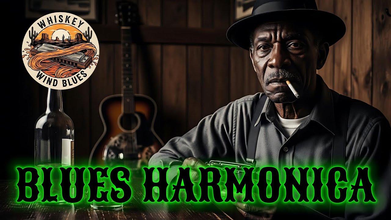 Midnight Blues Harmonica – Desert Wind Shuffle Blues Music