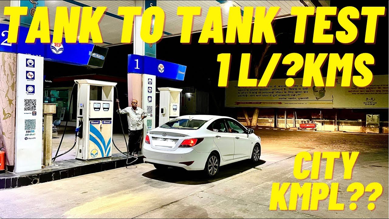Hyundai Verna 1.6 Diesel (2011-2017) Fuel Economy Test | Aditya 650