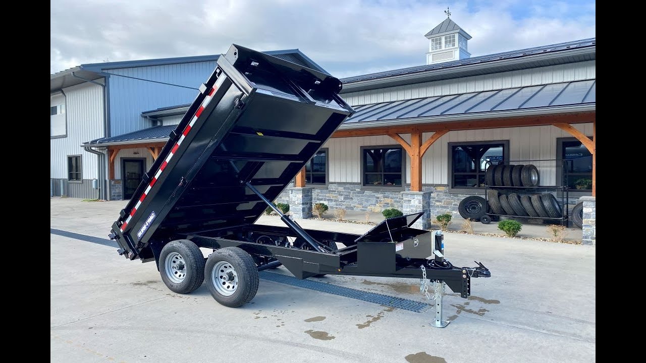 2023 Sure Trac 6x10' Custom Deckover Dump Trailer 9900# GVW
