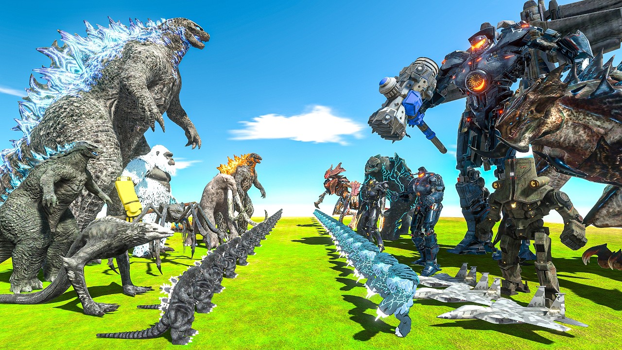 Godzilla vs Pacific Rim | MONSTERVERSE Kong, Scylla vs Gipsy Danger, Kaiju - ARBS