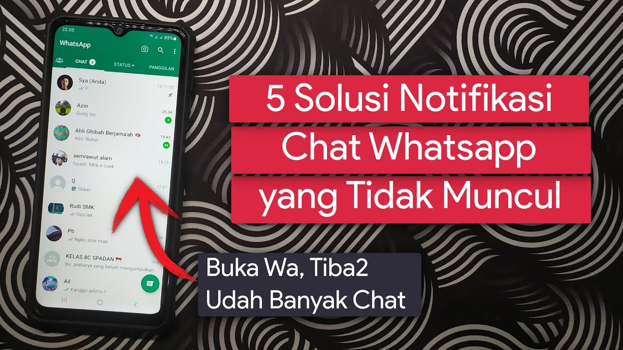 Cara Mengatasi Notifikasi Whatsapp yang Tidak Muncul