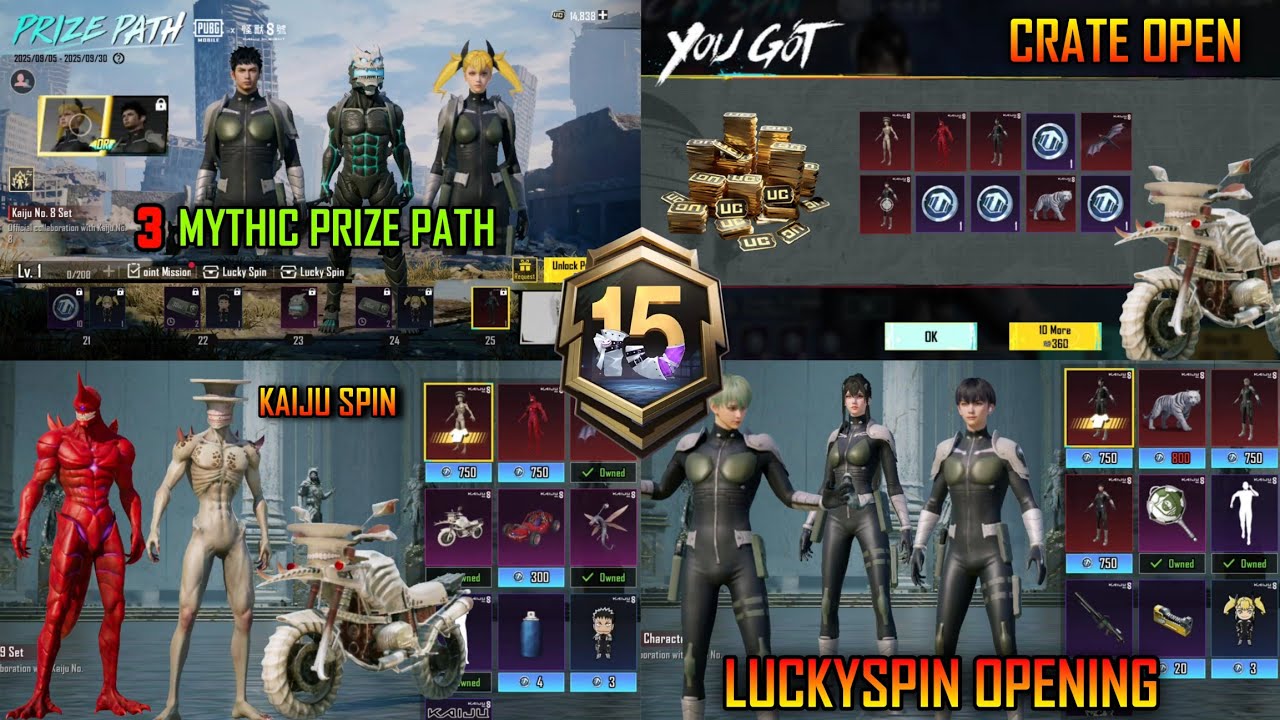 Kaiju No 8 Prize Path | Kaiju No 8 Crate Opening | Kaiju No 8 3D | Kaiju No 8 Luckyspin Open
