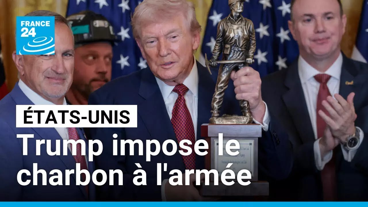 Trump ordonne à l'armée américaine d'acheter de l'électricité issue du charbon • FRANCE 24