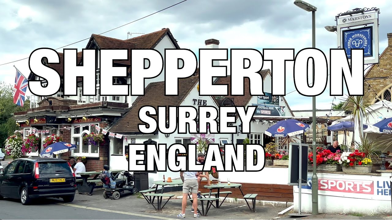Shepperton Street View, Surrey, UK, England 🇬🇧, 2022 4K HDR