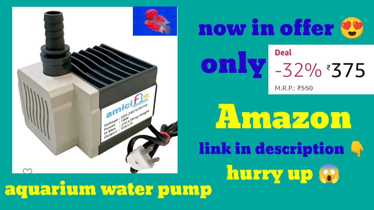 cheapest aquarium or pond water pump/ lift upto 2 meters / 