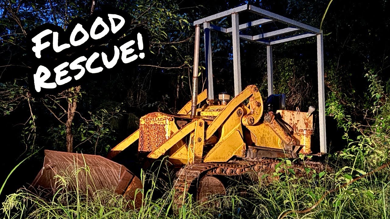 Will it START? OLD CAT Track Loader about to be FLOODED!
