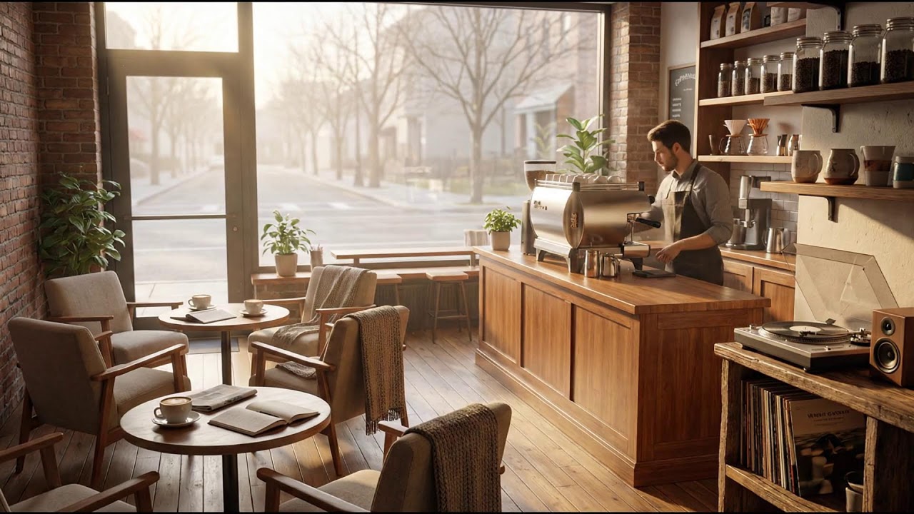 咲き誇るカフェでの静けさ 🌿🎷 リラックスジャズサウンド