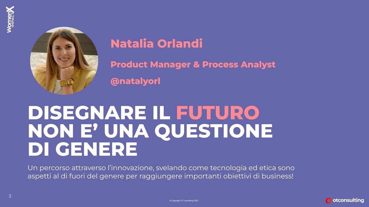 Natalia Orlandi - Disegnare il futuro non è una questione di genere