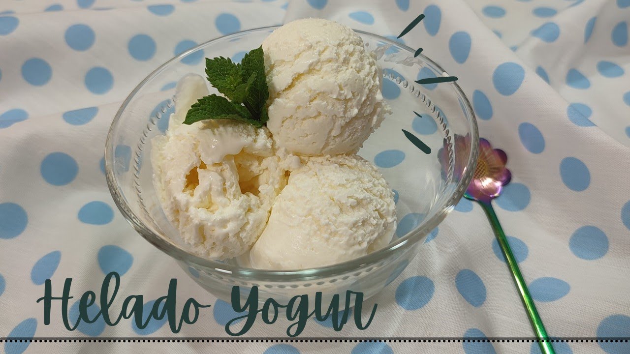 HELADO DE YOGUR, Irresistible y cremoso con tan solo 3 ingredientes,paso a paso con Mambo!!!