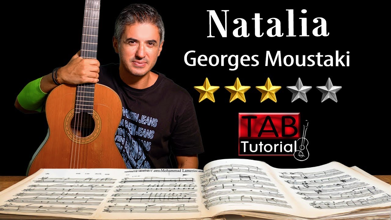 Natalia by Georges Moustaki | Fingerstyle Tutorial + Sheet and Tab