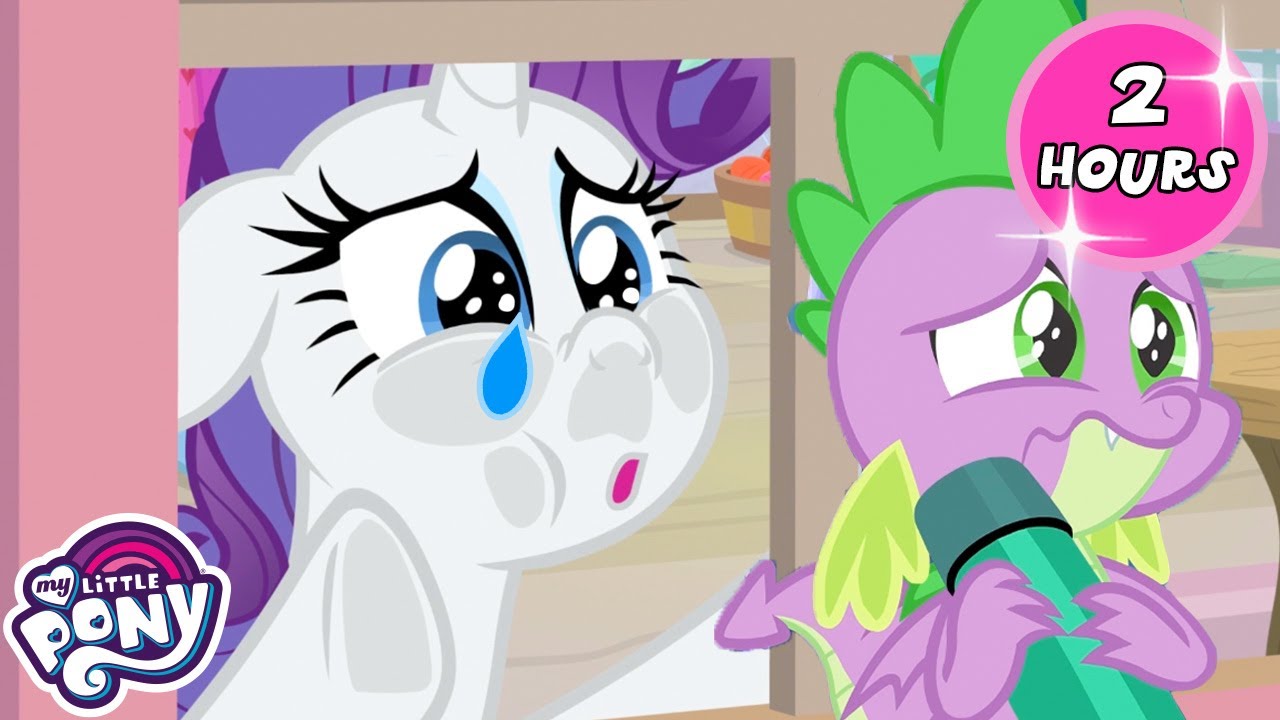 Spike sustituye a Rarity😢🐉  | La Magia de la Amistad | My Little Pony en español | 2 HORAS