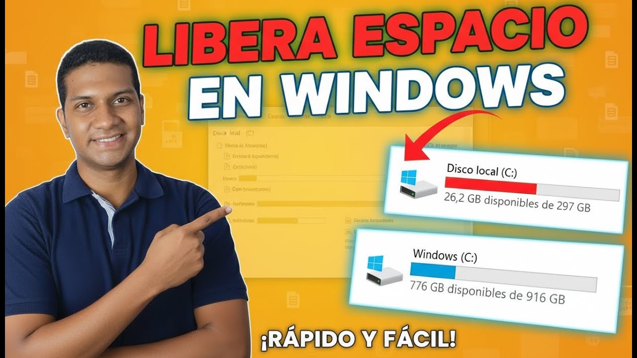 C&oacute;mo LIBERAR ESPACIO en Windows 10 y 11 🚀 Acelera tu PC al M&aacute;ximo (Gu&iacute;a 2025)