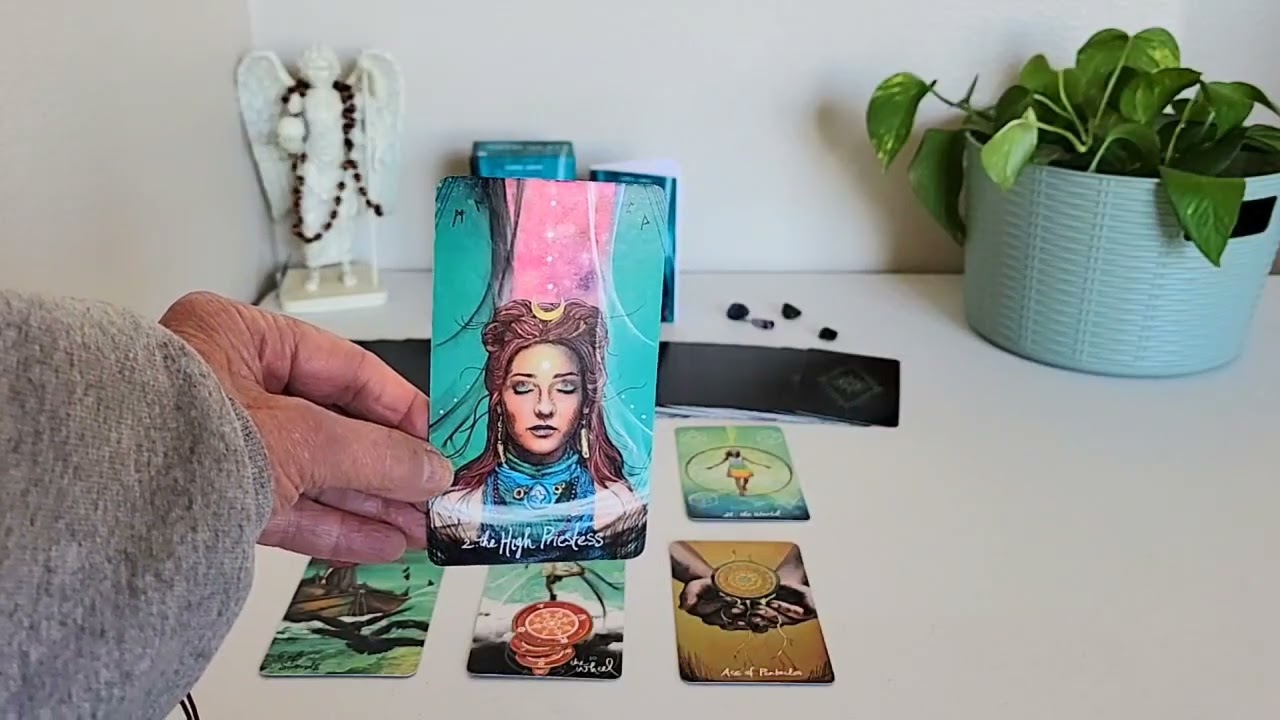 The Magician, High Priestess, World, and Wheel  A good time for new opportunities 