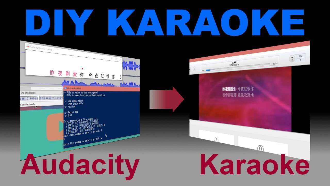 Karaoke DIY with Audacity - Tutorial
