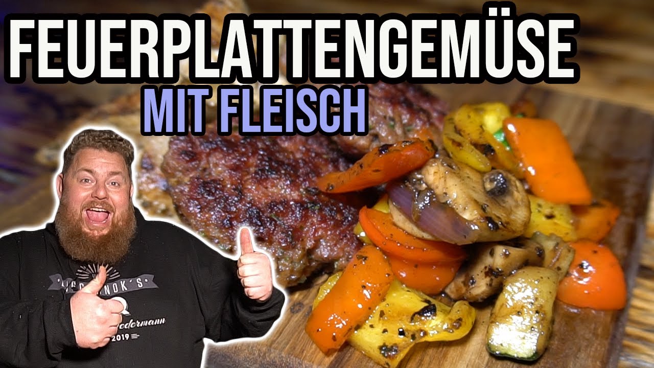 Gemüse & Fleisch von der Feuerplatte oder Plancha - mega lecker / BBQ & Grillen für jedermann