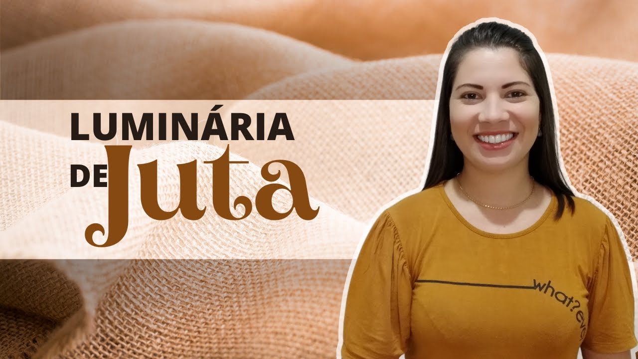Luminária de Juta - Boho - Rústico - DIY