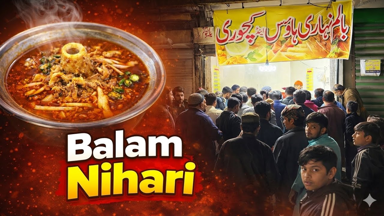 Balam Nihari Rawalpindi | Extreme Delicious Nali Nihari | Famous Street Food Rawalpindi