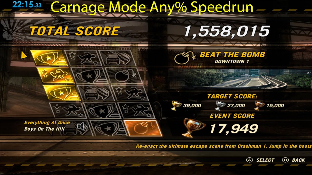 FlatOut: Ultimate Carnage | Speedrun Carnage Mode Any% - 22:15 (World Record)