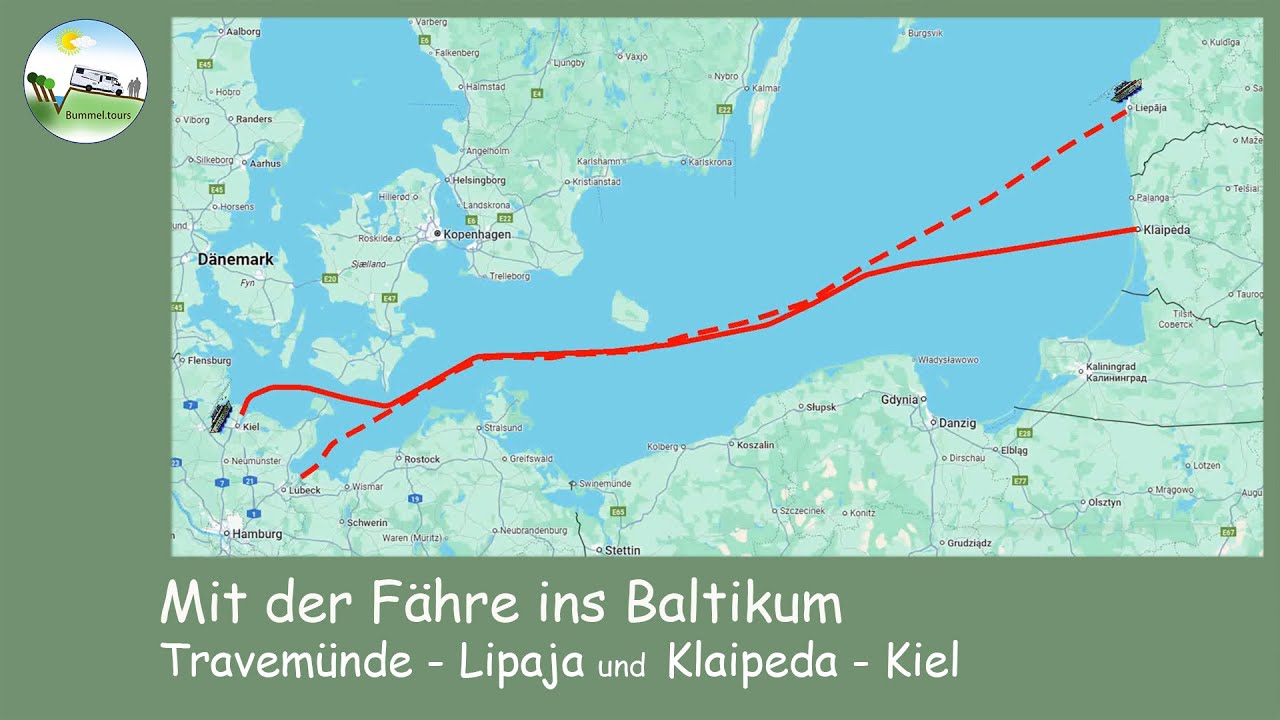 Mit der Fähre ins Baltikum - Travemünde - Lipaja und Klaipeda - Kiel