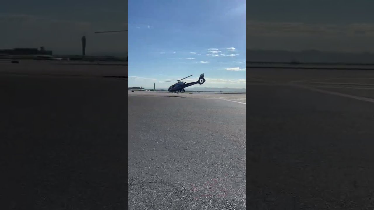 EC130 helicopter flyby