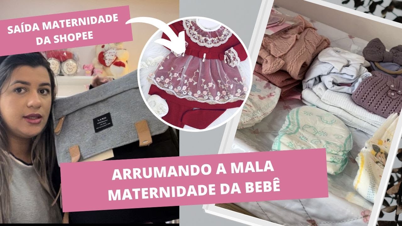MALA MATERNIDADE DA BEBÊ/ O QUE LEVAR?/ ROUPAS DA SHEIN E SHOPEE #maternidade #shein #shopee #bb
