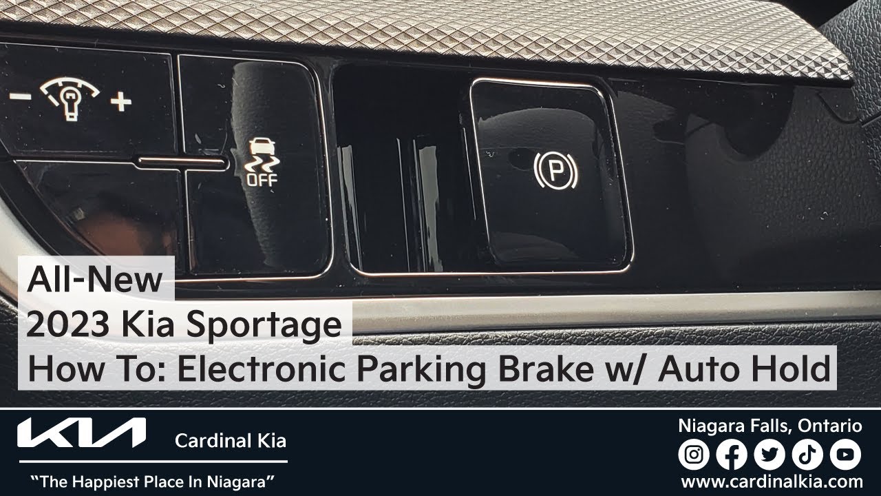 All-New 2023 Kia Sportage | How To Use Your Electronic Parking Brake With Auto Hold!