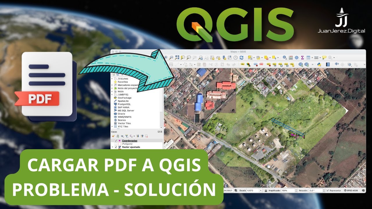 Aprende a cargar PDFs en QGIS correctamente y Recortar imágenes Ráster 🛠️✨