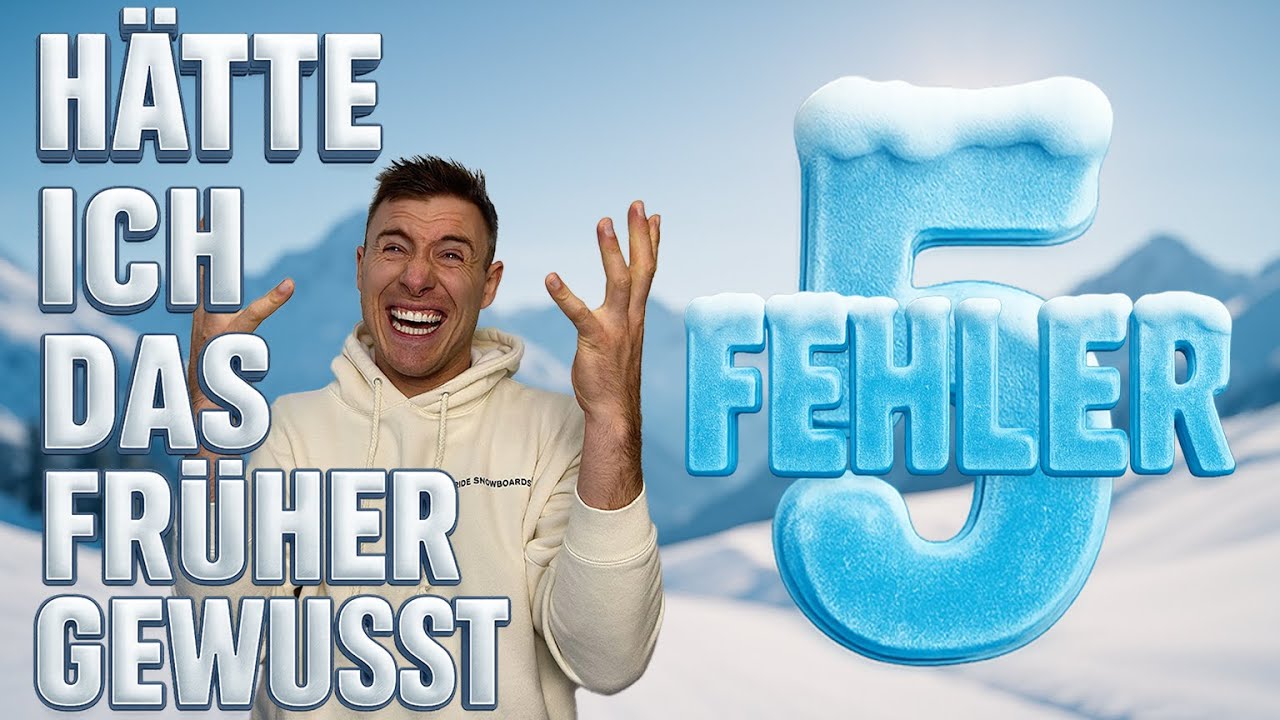 Du hast das falsche Snowboard 😱 5 Fehler beim Snowboardkauf