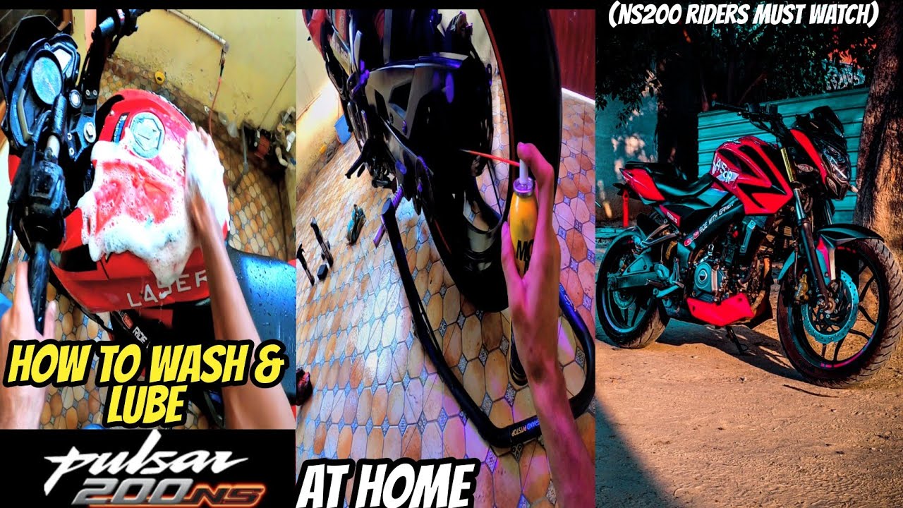 bajaj pulsar ns200 general maintenance at home 😍| ns200 riders must watch