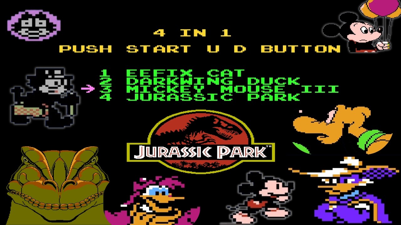 NES 4 in 1 Full Gameplay Walkthrough : Old School Classic Games Collection
