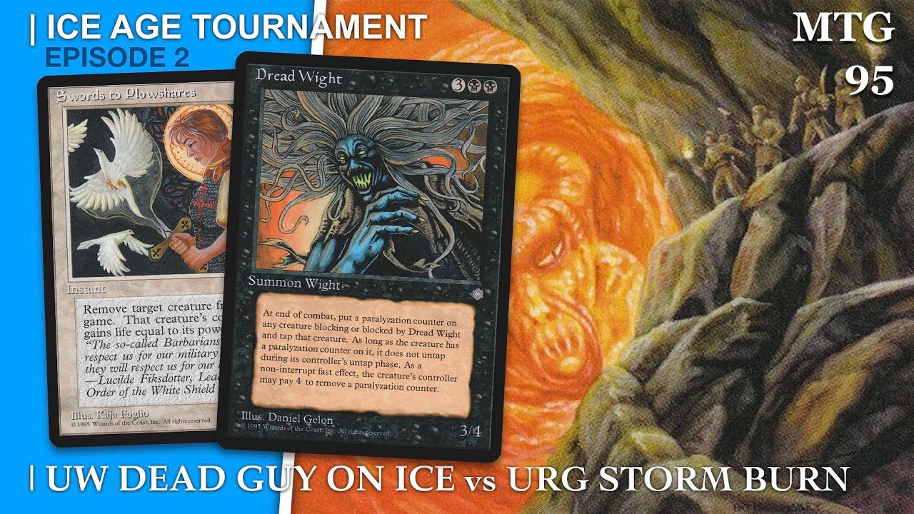 Ep2. Ice Age MTG Tournament, BW Guy on Ice vs uRG Storm Burn - Top 16 | Magic the Gathering | 488