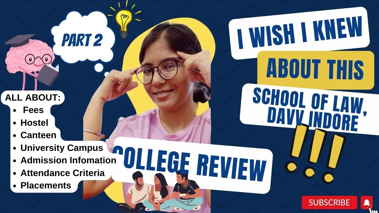 School of Law, DAVV Review - Part 2 - A must watch - Placements, Campus life, Fees Structure, etc.