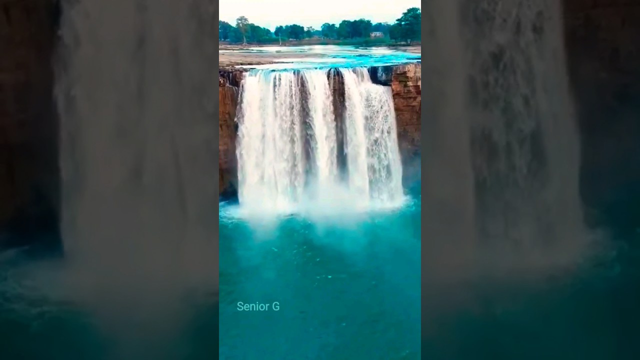 Chitrakoot Waterfall😲😲🔥 #chitrakoot #waterfall  #shorts