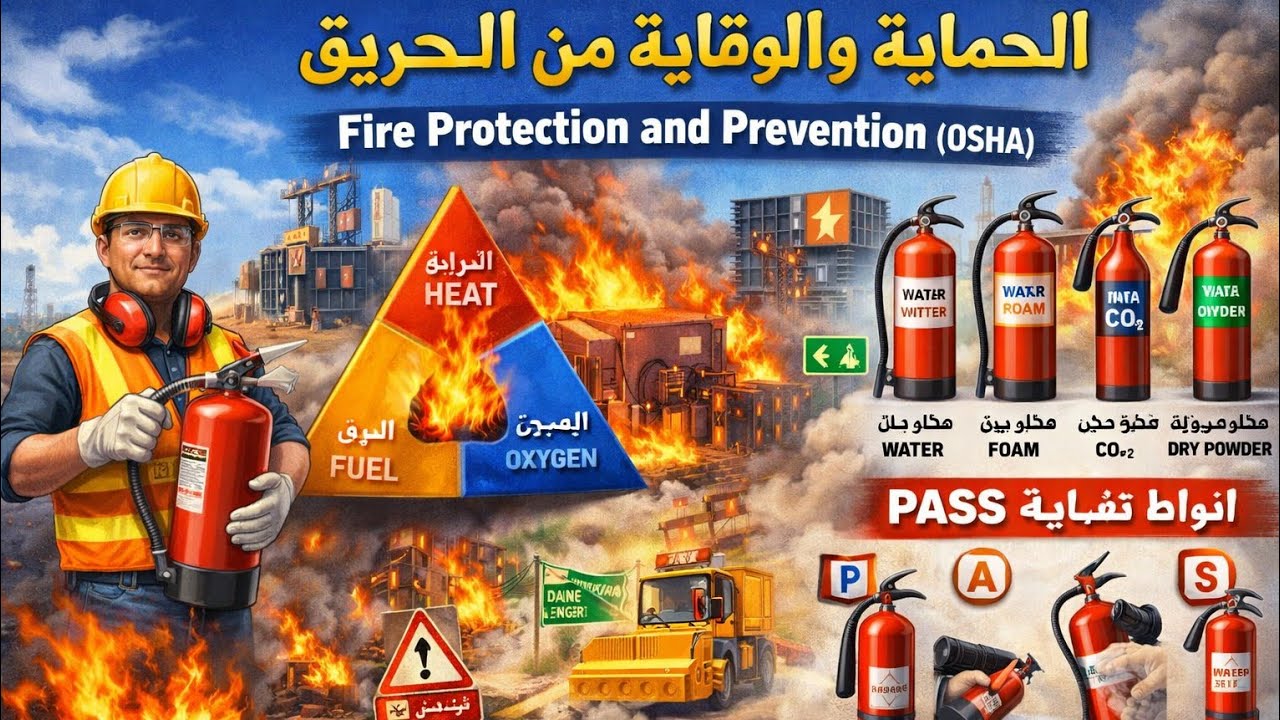 شرح درس الحماية والوقاية من الحريق OSHA 