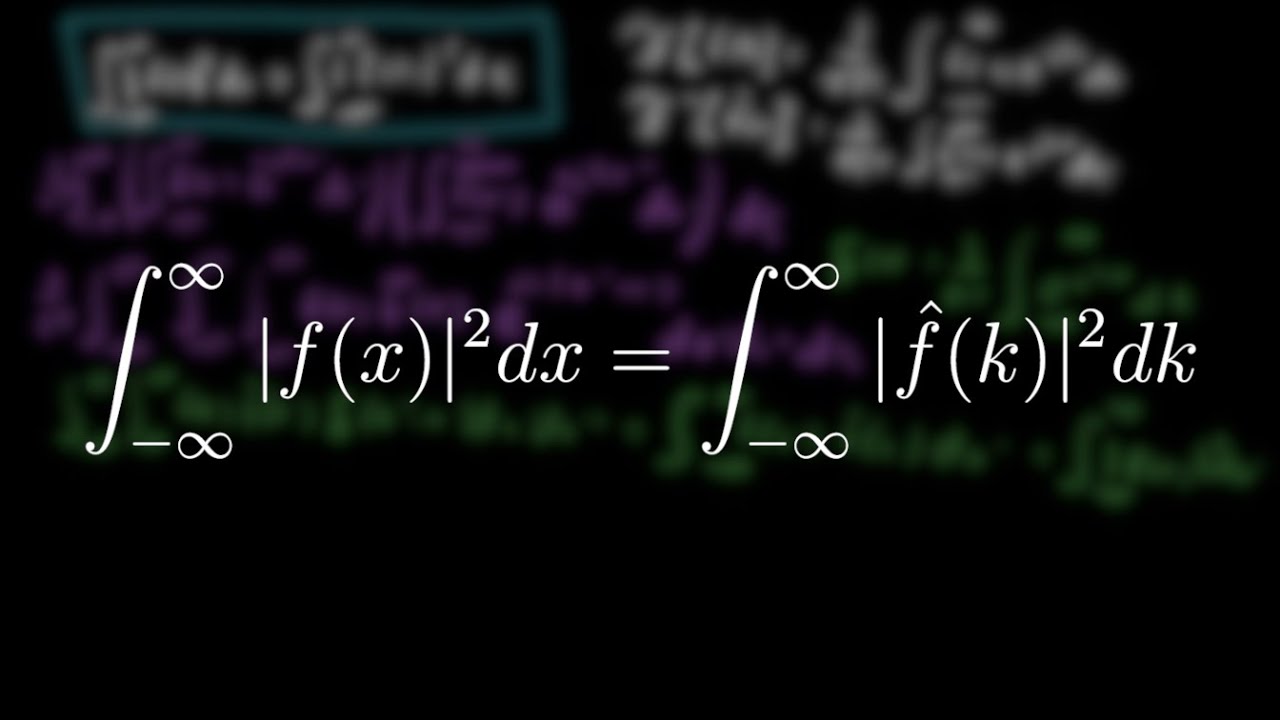 Deriving The Plancherel Theorem