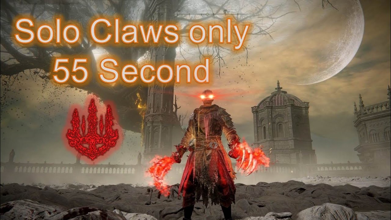 Radahn - Claws Solo ( 55 sec Speed kill / No Hit ) - No parry