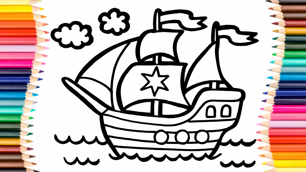How to Draw a Ship Easy.