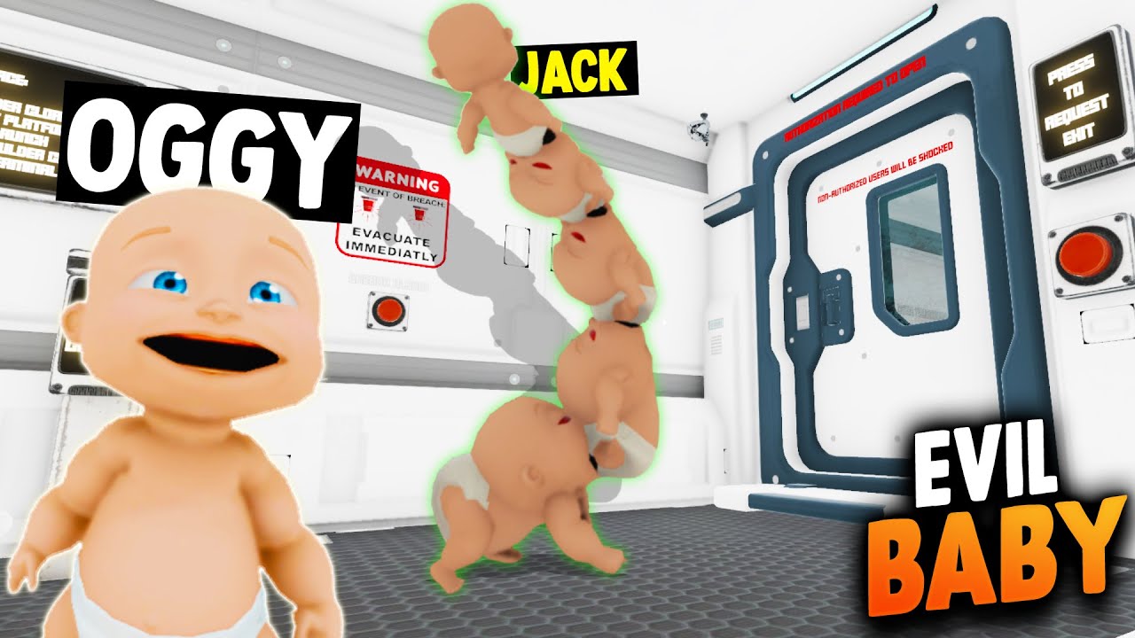 👶OGGY The Evil Baby DESTROY the SECRET DOOR!!! - (Who's Your Daddy? ft.Oggy)