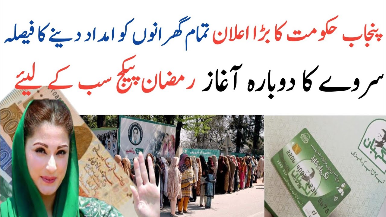 Ramzan Imdad Servy Ka Doubara Aagaz|Negihban Card|Ramzan 10000 Relief|