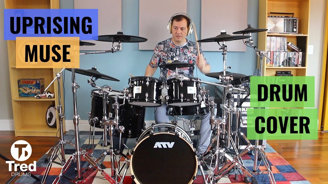 Uprising - Muse - Tred Drums Cover - ATV adrums and Pearl Mimic Pro