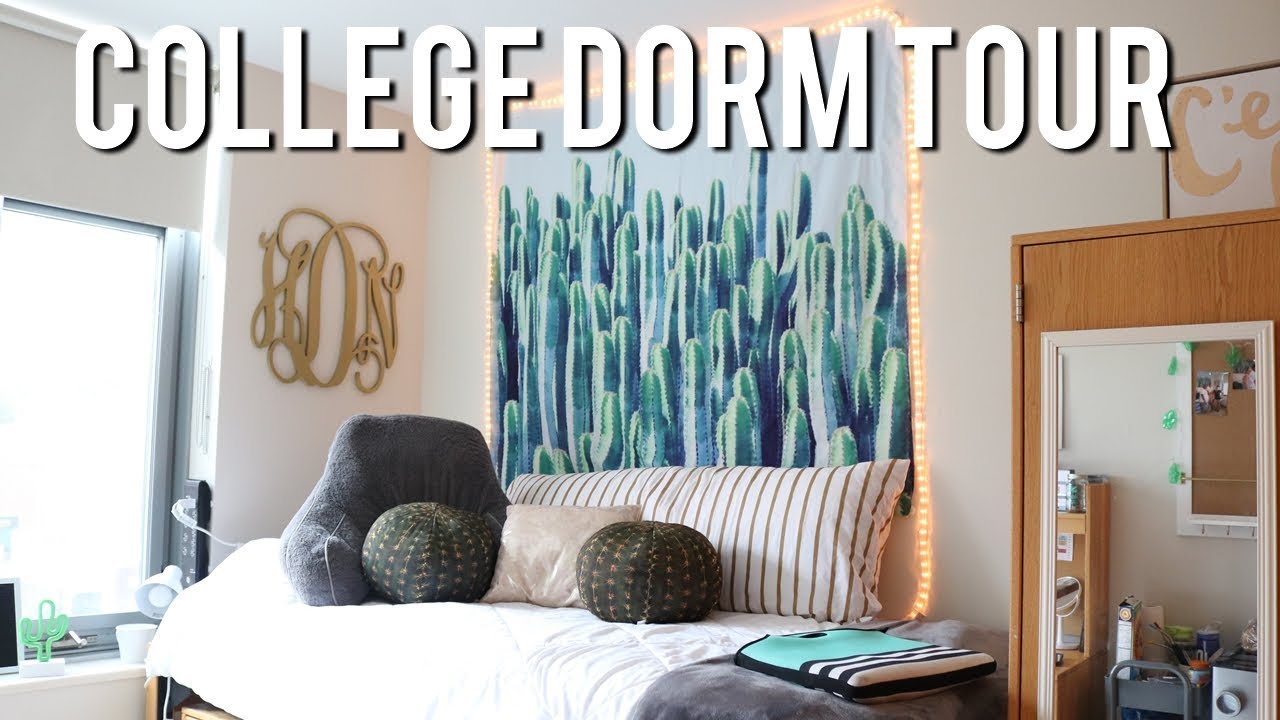 COLLEGE DORM ROOM TOUR (Bridgewater State University | Crimson)