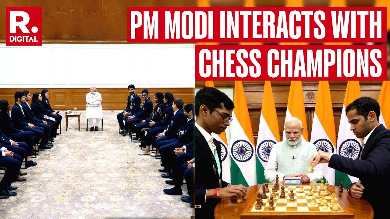PM Modi Interacts With Chess Olympiad Team